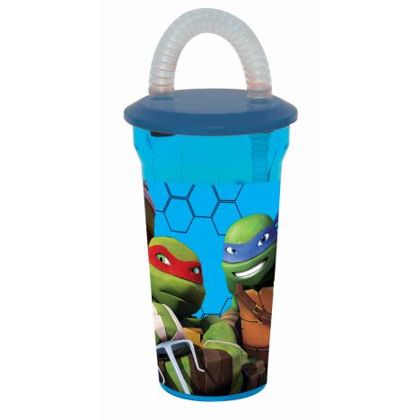 TMNT 450ml Drinks Cup With Straw £1.69